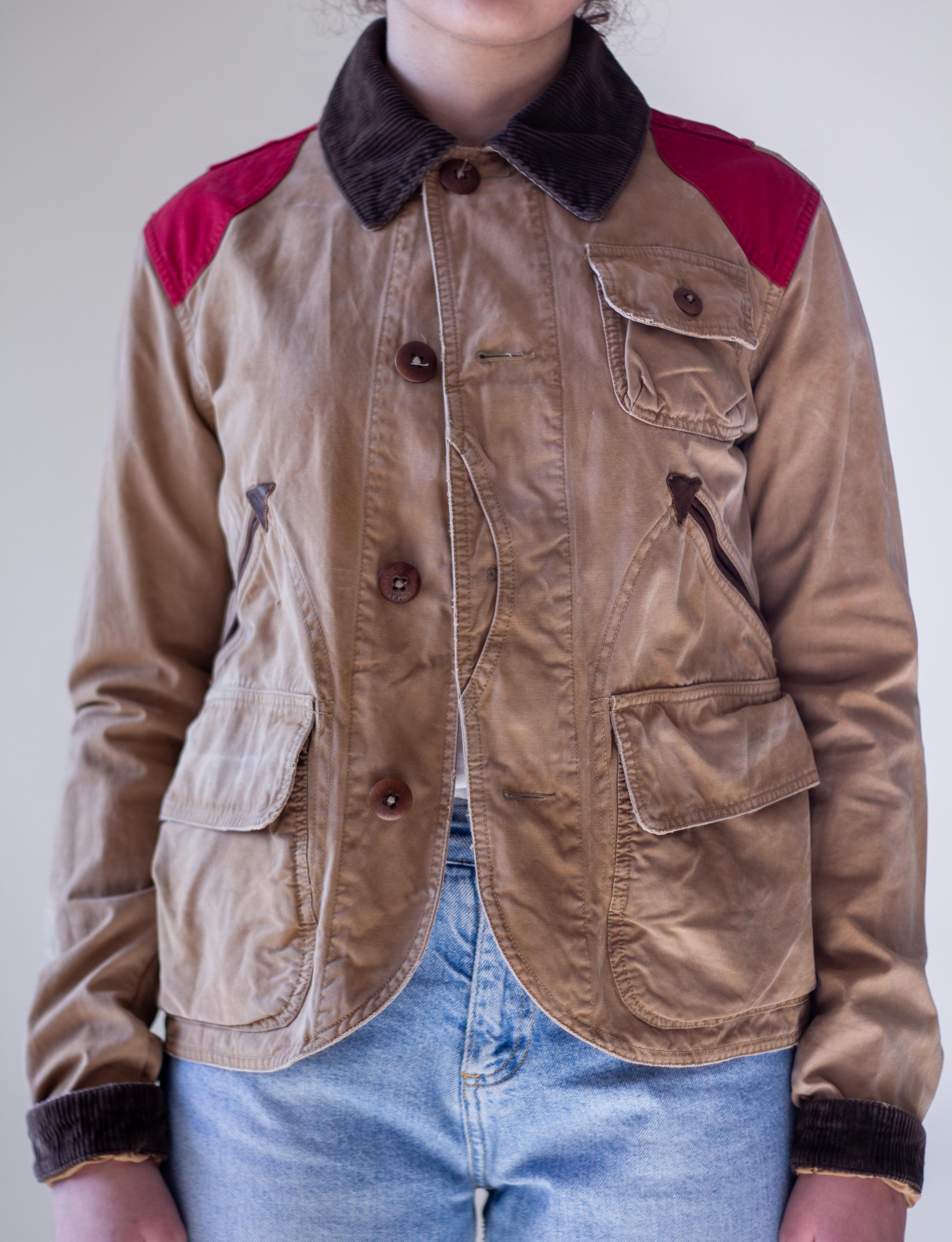 Ralph Lauren Hunting Jacket - Beige/Red – shamsvintage