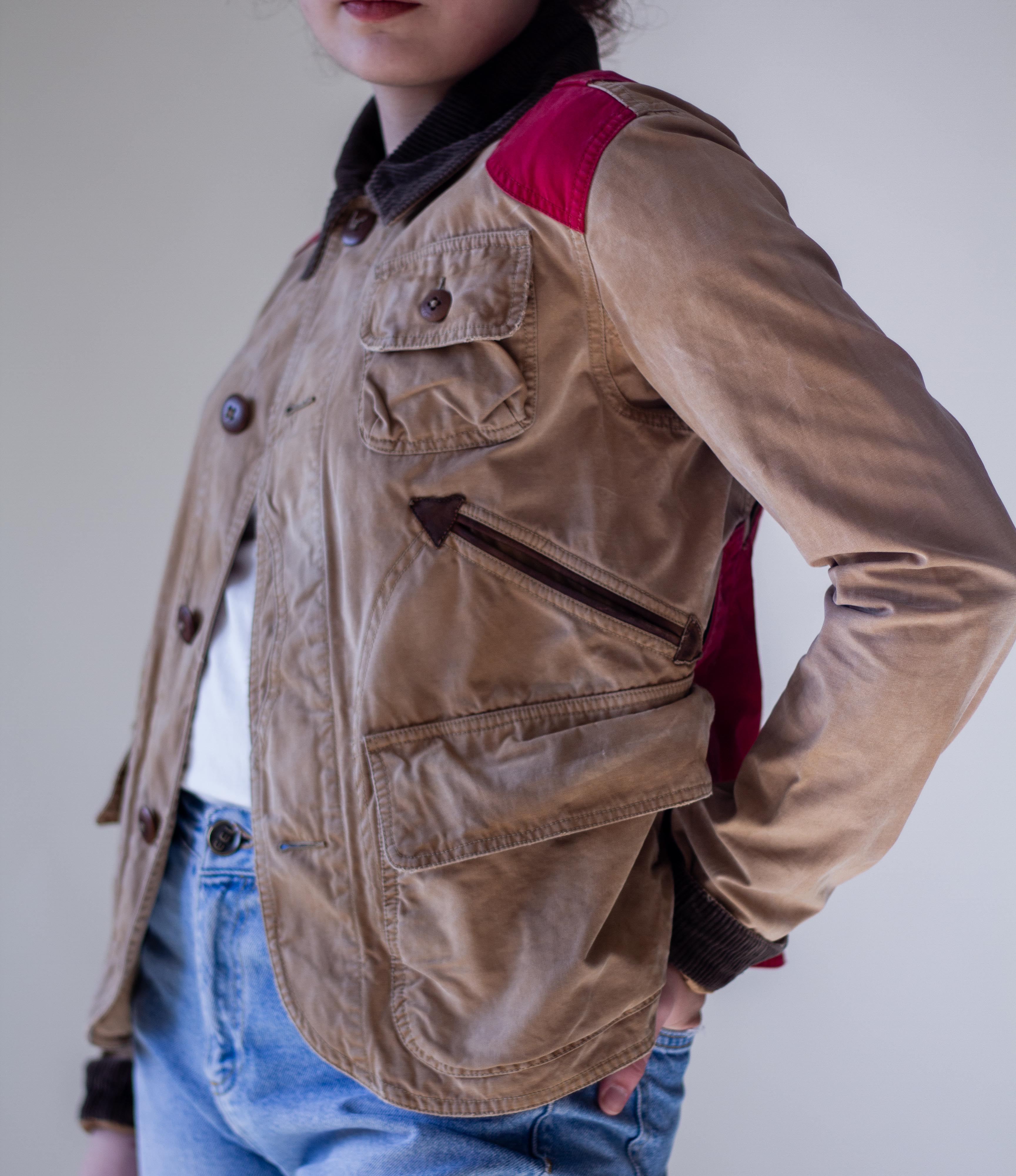 Ralph Lauren Hunting Jacket - Beige/Red – shamsvintage