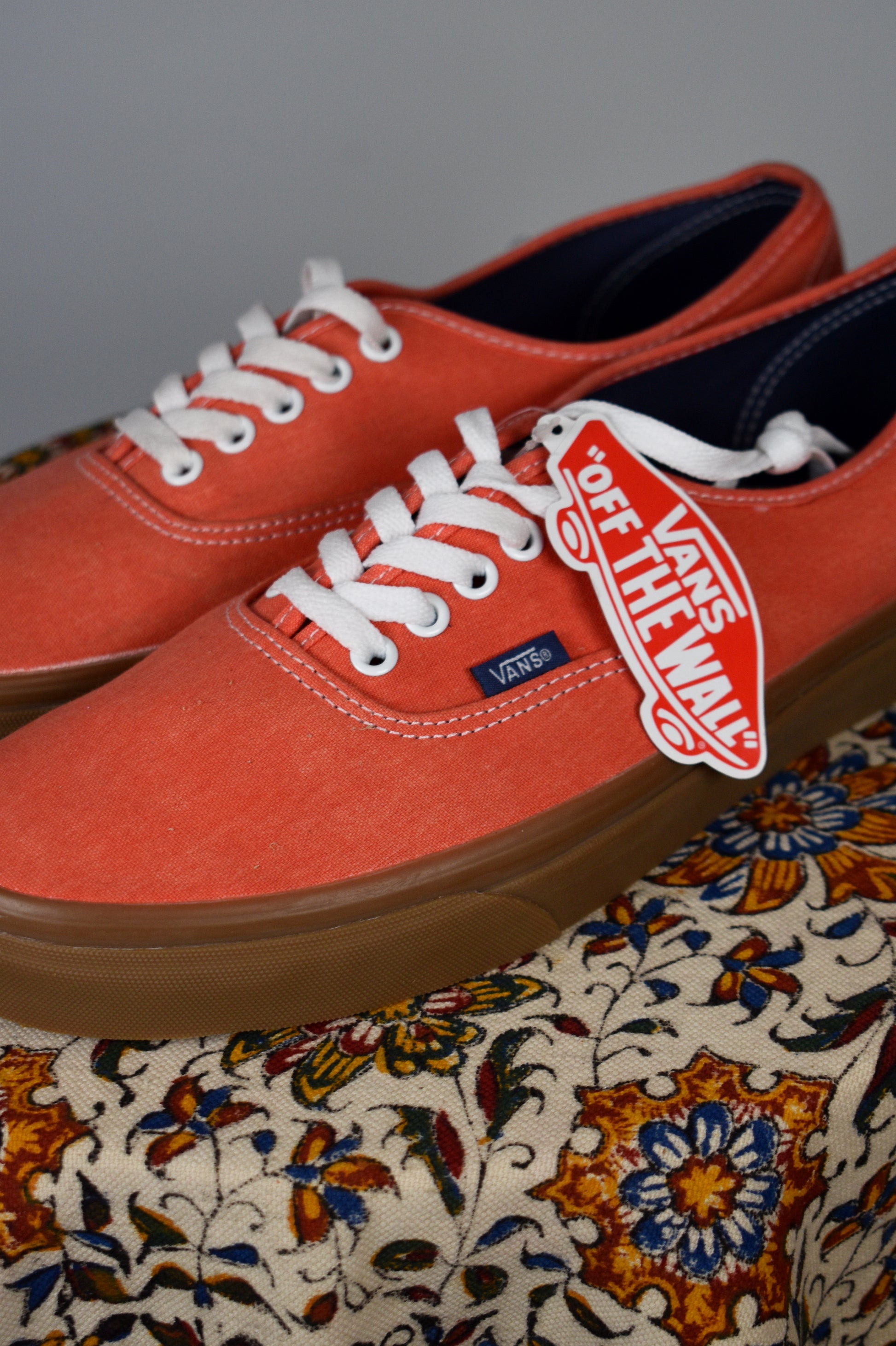 Orange vans gum sole Clearance